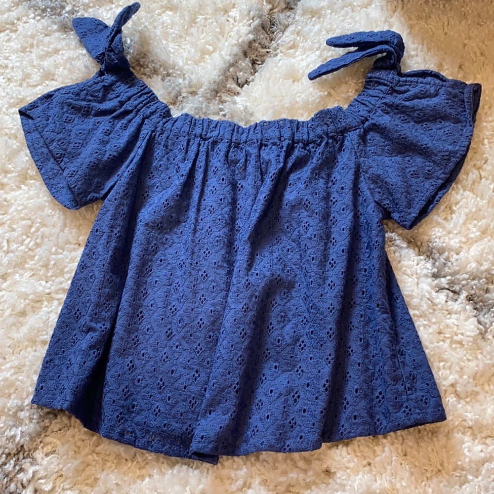 Altard State Off The Shoulder Lace Crop Top